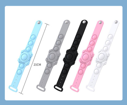 Silicone Push Bubble Pop Fidget Toy Air Tag Protector 21x4cm 11