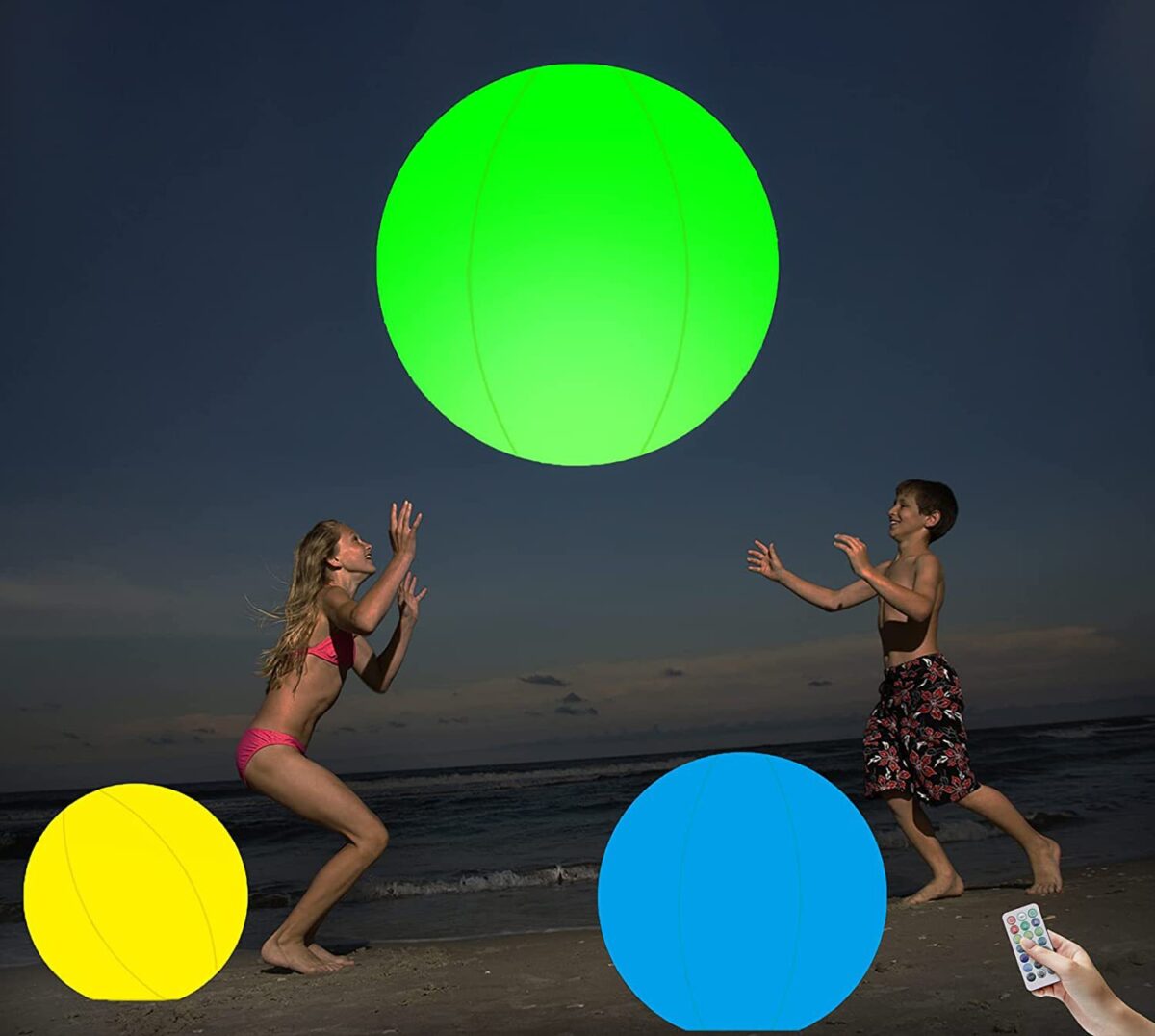 16 Inch Inflatable Pvc Light Up Beach Balls Wholesale 6