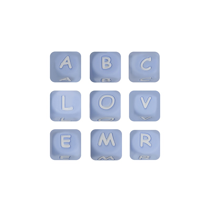 20pcs 12mm Blue Silicone Letter Beads Wholesale - Chieeon - Wholesale Toys  For Resale