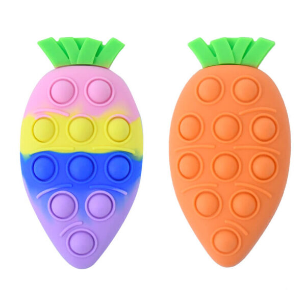 3D Carrot Pop It Fidget Toy