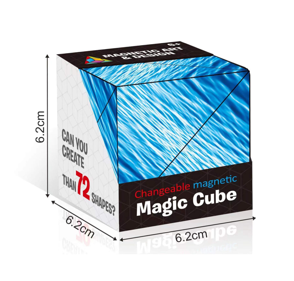3D utskiftbar magnetisk kube geometrisk puslespill 04
