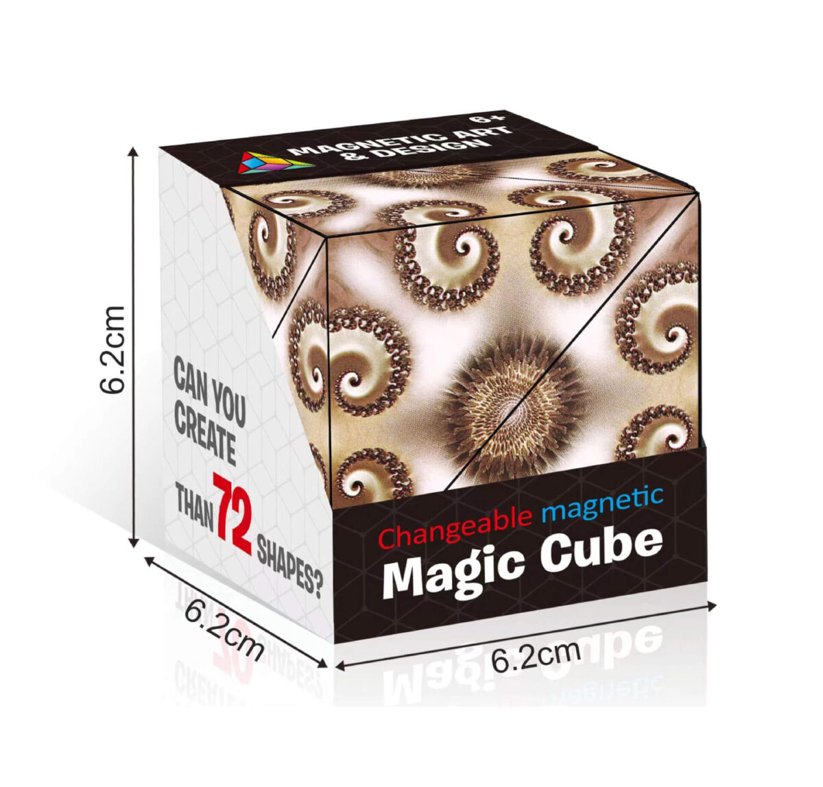 3D utskiftbar magnetisk kube geometrisk puslespill 05