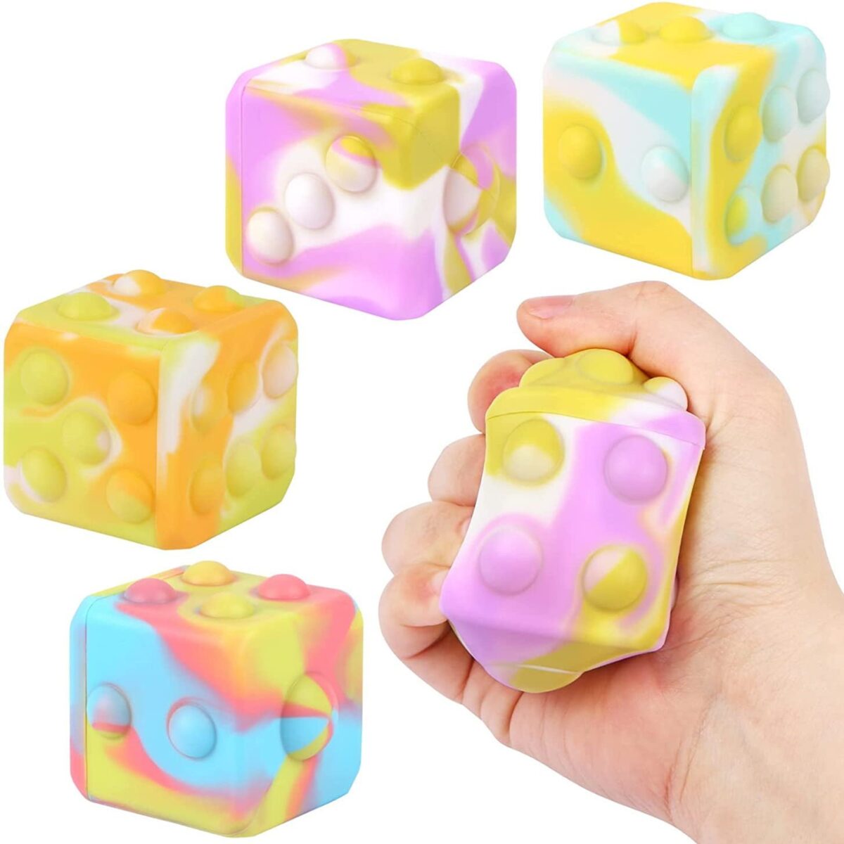 3D Pop Its Ball Cube Fidget Toy