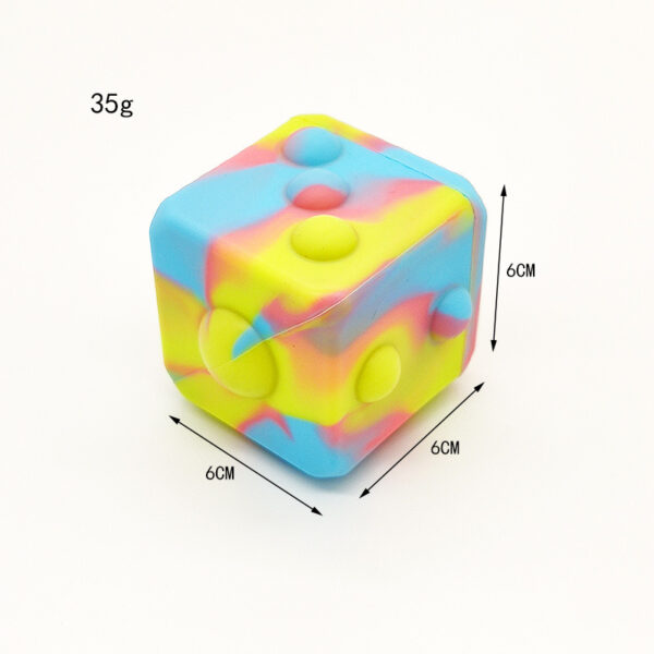 3D Pop Its Ball Cube Fidget Toy Size