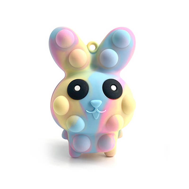 3D Pop Its Rabbit Fidget Toy Macaron