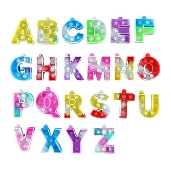 Alphabet Pop It Fidget Toy 26 Letters A Z