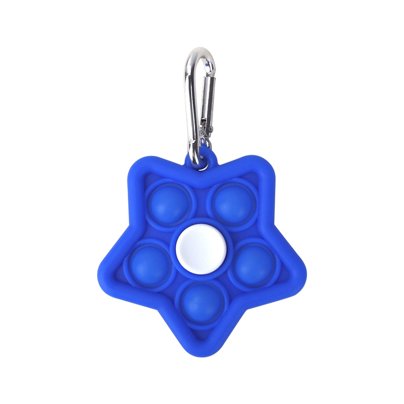 Blue Star Popper Spinner Fidget Toy