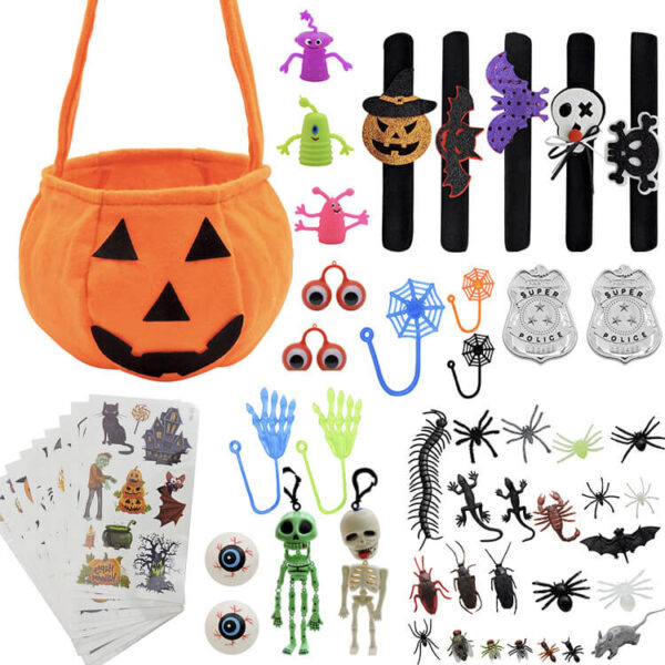 Bulk Halloween Pumpkin Bag Toy Pack E