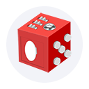 Fidget cubes toy icon