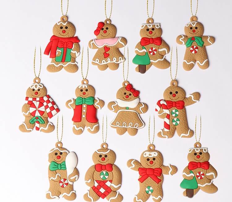 Gingerbread Man Ornaments Christmas Tree Pendant Decoration SKU 1