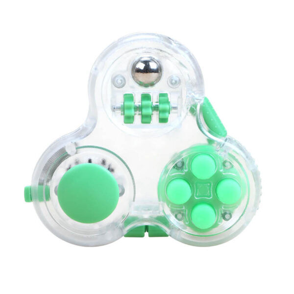 Green 10 Fuctions Fidget Pad Game Controller Fidget Toy