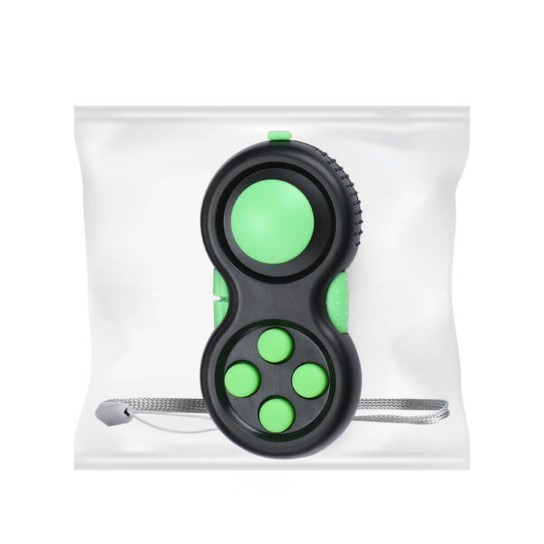 Green 8 Fuctions Fidget Pad Game Controller Fidget Toy