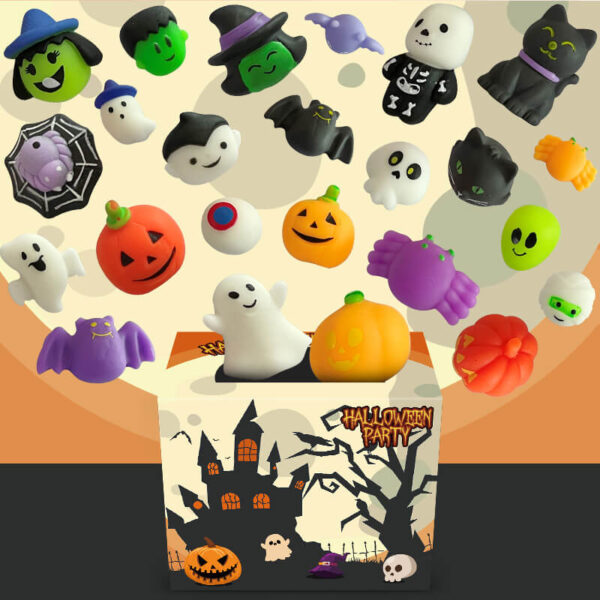 Halloween Mochi Squishy Toys Party Favors Gifts Bulk