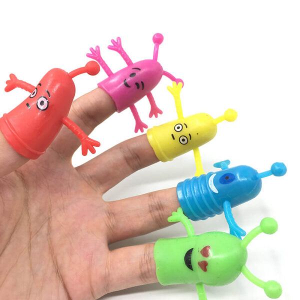 Halloween Monster Shape Finger Puppet Stretch Toy 10 Pack