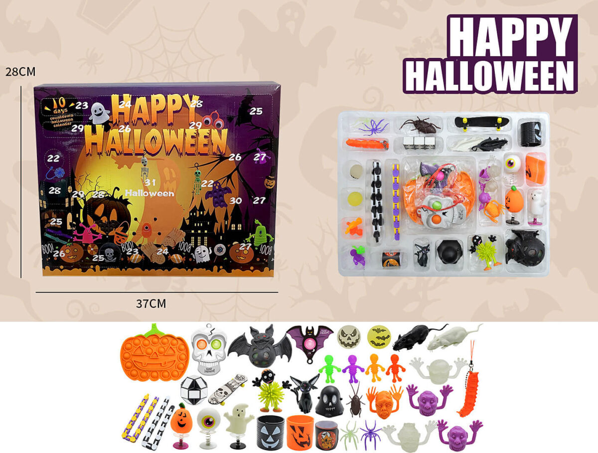 Happy Halloween Fidget Advent Calendar Countdown 10 Days Sensory Toys ST 0181