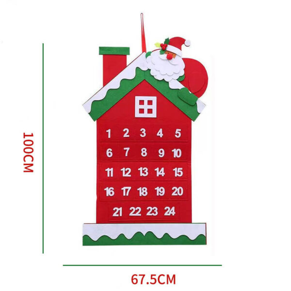House Felt Advent Calendar Kit Chritmas Countdown 4