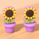 Variation picture for 6 # Purple Pot Yellow Flower