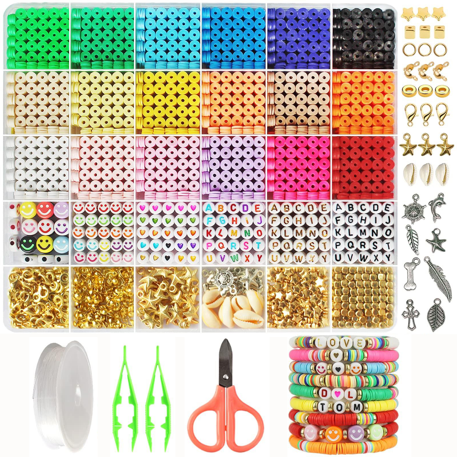 Wholesale Flat Clay Beads Bracelet Making Kit - Chieeon - Wholesale Toys  For Resale