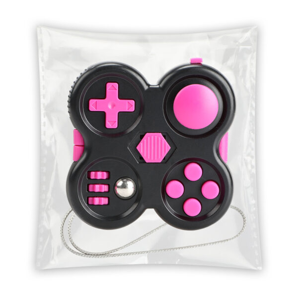 Pink 12 Fuctions Fidget Pad Game Controller Fidget Toy