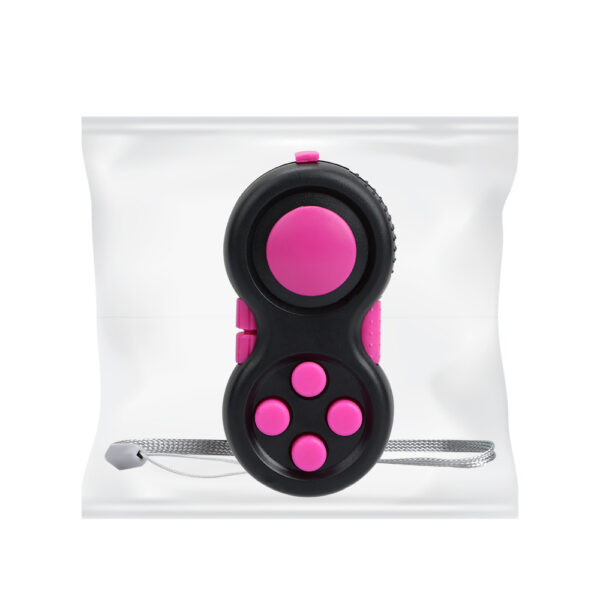 Pink 8 Fuctions Fidget Pad Game Controller Fidget Toy