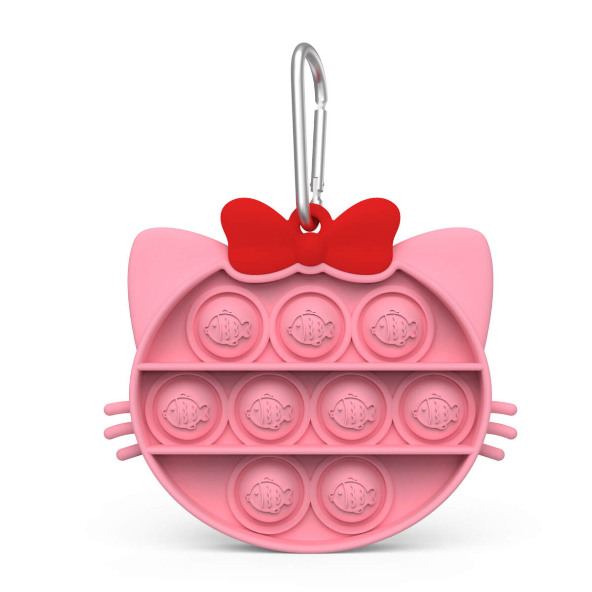 Pink Kitty Poppet Keychain