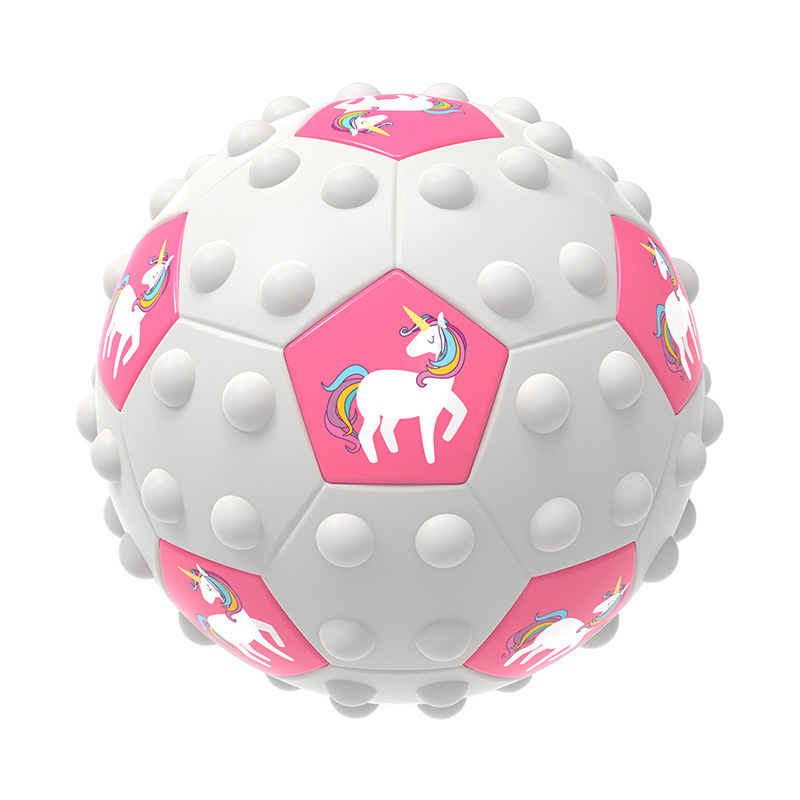 Pink Unicorn Football 3D Pop Its Ball Fidget Toy - Chieeon - Wholesale Toys  For Resale