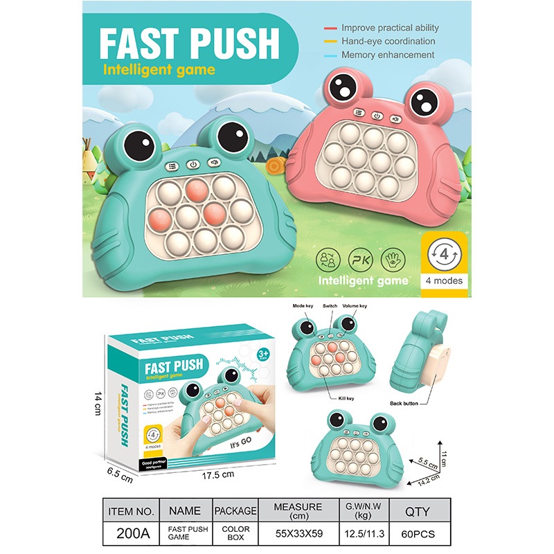 Speed Push Game Machine Quick Competitive Fidget Toy With Light Up Feature  For Electronic Bubble Smart Games Puzzle From Homelife_wholesale, $4.09