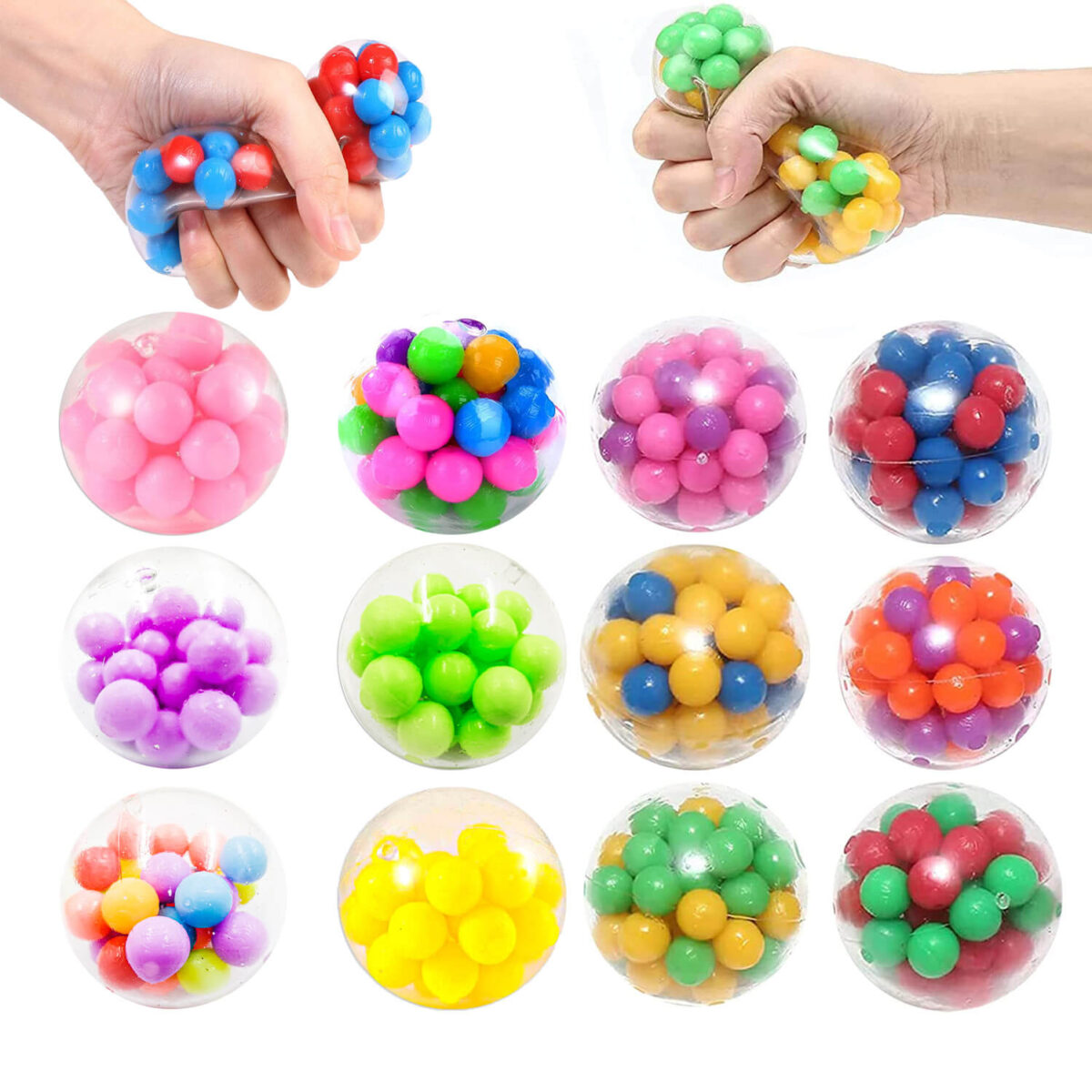 Rainbow DNA Ball Fidget Stress Toy 5