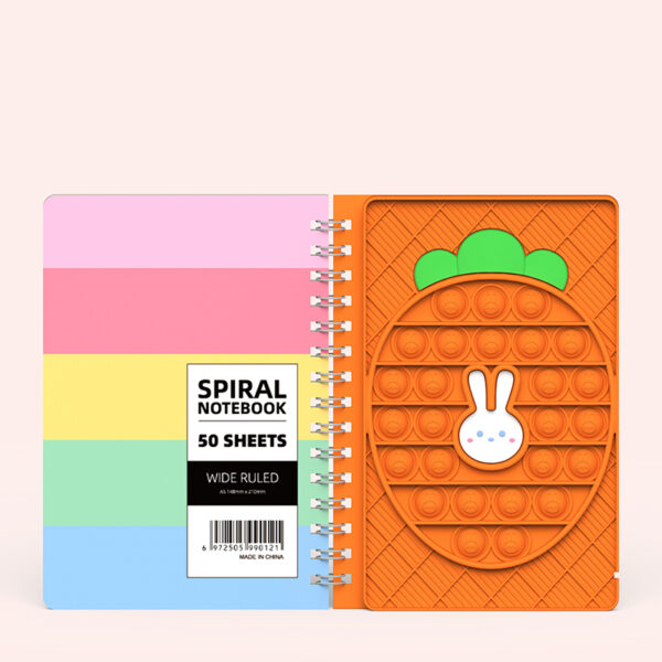 Wholesale Easter Pop It Notebook Bunny Carrot Notebooks 3