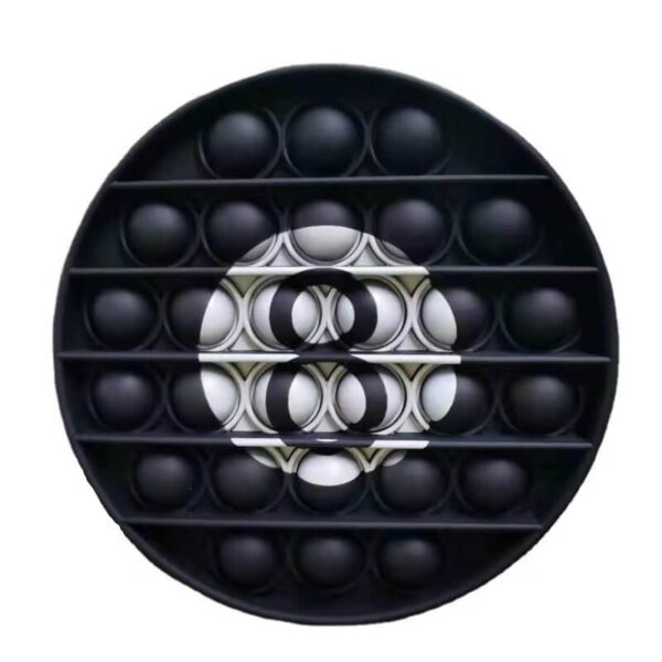 Wholesale Fidget Pops Printed Ball black 8