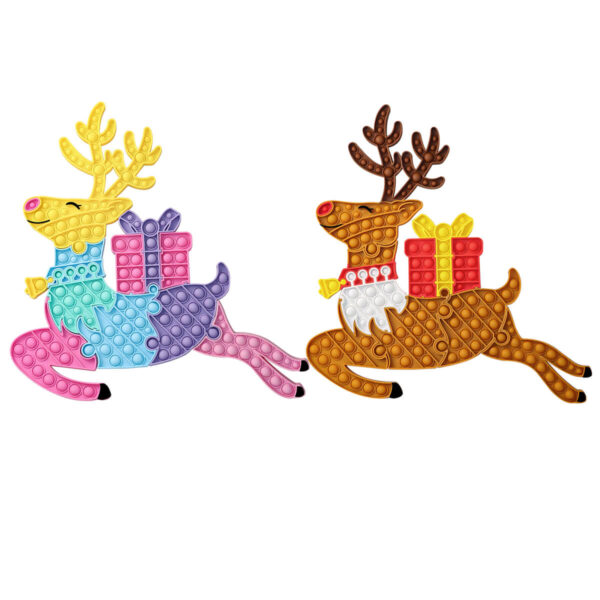 Wholesale Fidget Toys Christmas Reindeer Popper Puzzle