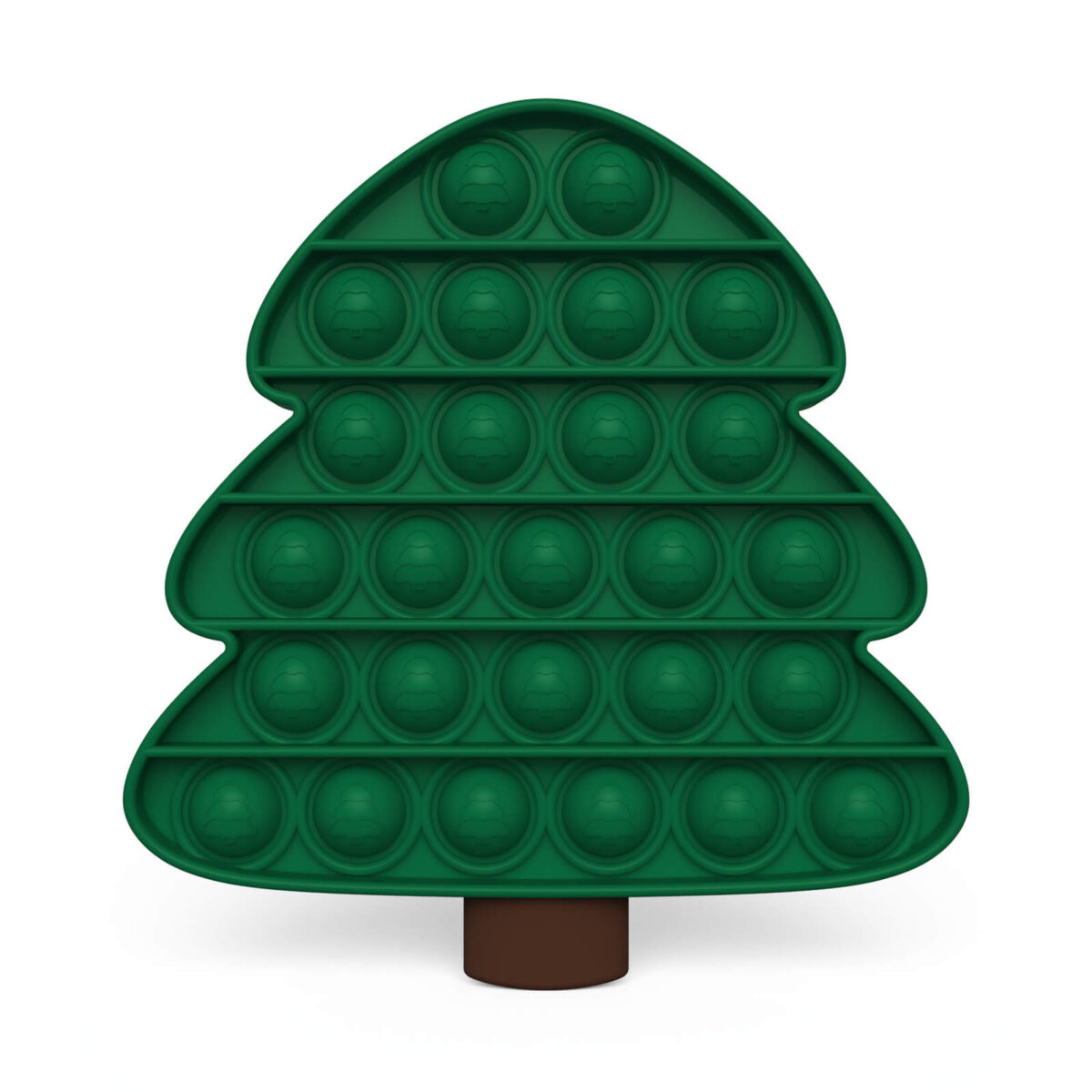 Venta al por mayor Fidget Juguetes Popper Árbol de Navidad Verde