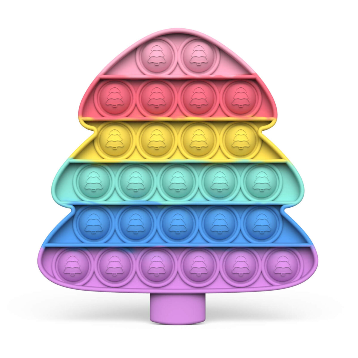 Дистрибуция Fidget Играчки Popper Rainbow Christmas Tree