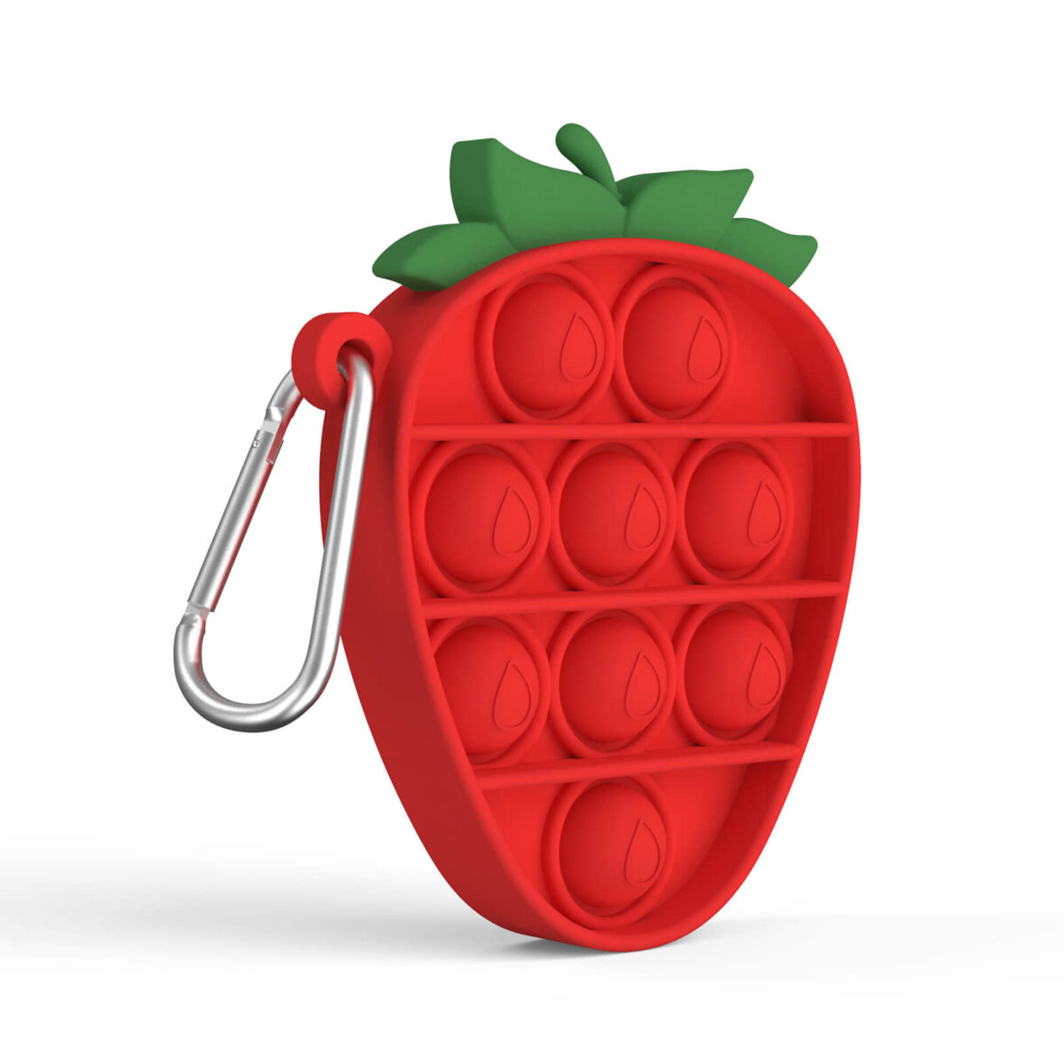 Wholesale Fidget Toys Popper Strawberry Key Chain2