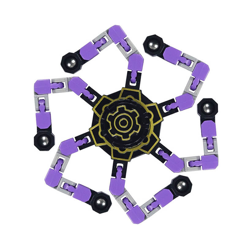 Wholesale Fidget Transformable Fingertip Spinners Purple