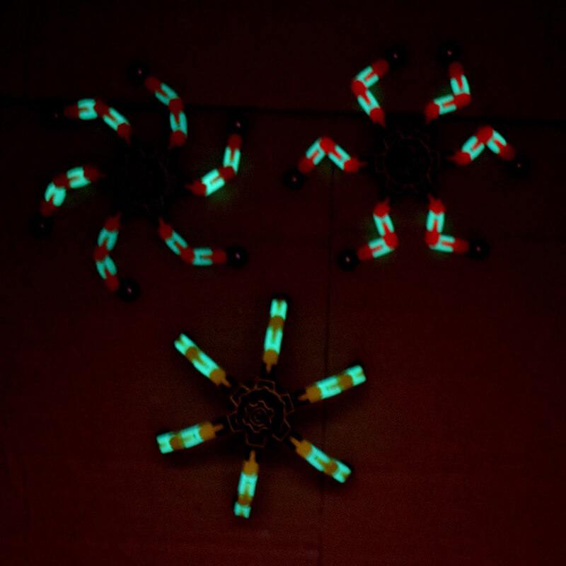 Wholesale Fidget Transformable Fingertip Spinners glow 1