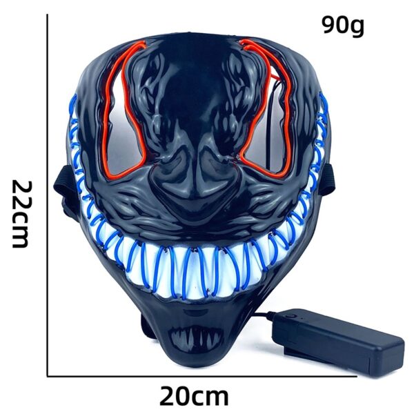 Wholesale Light Up Venom Mask Halloween Party Mask 5