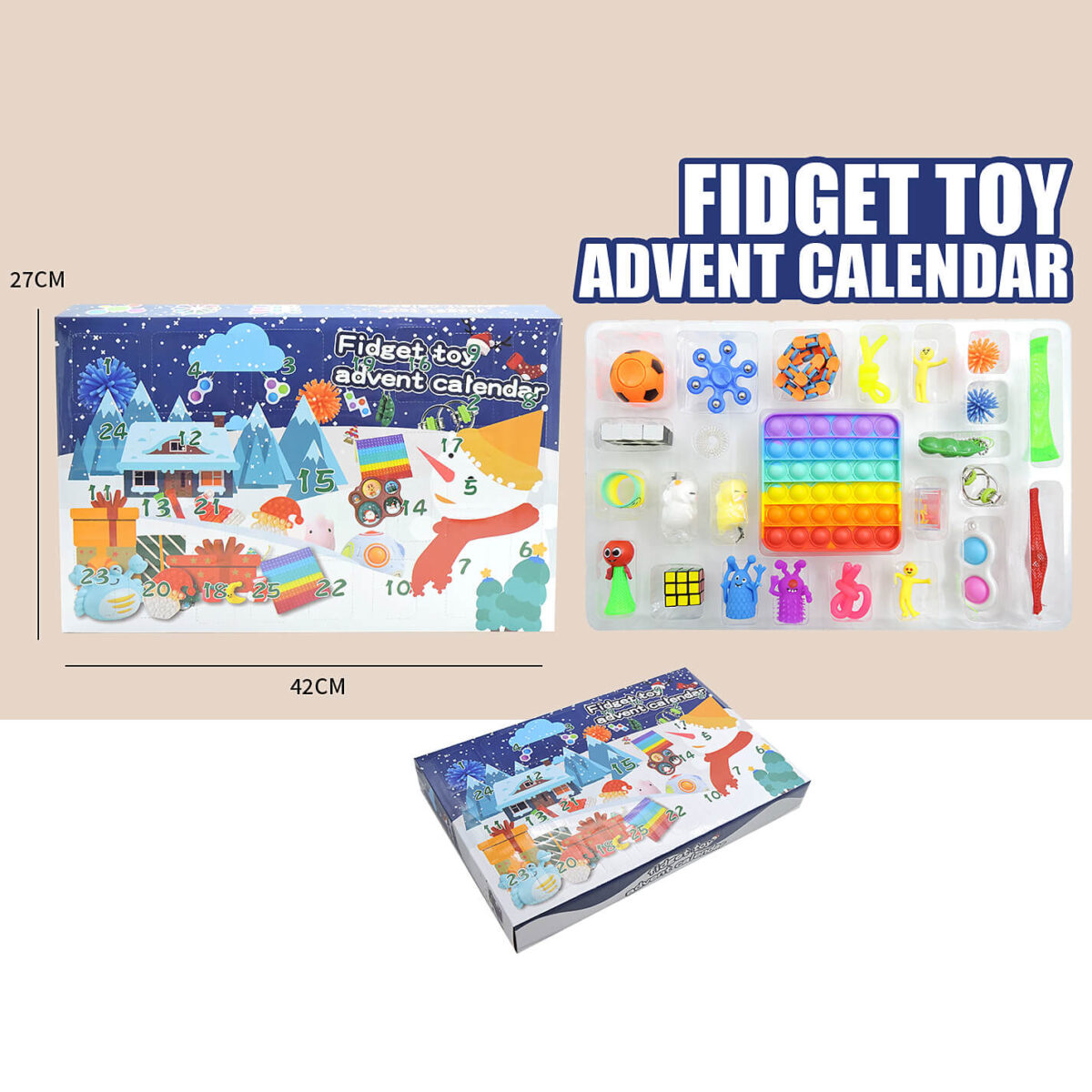 Wholesale fidget toy advent calendar 010S
