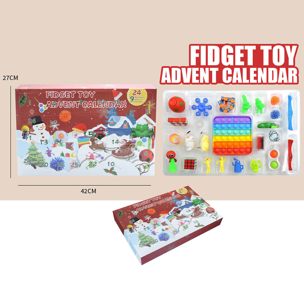 Wholesale fidget toy advent calendar 011S