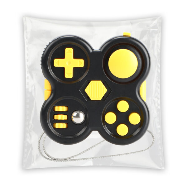 Yellow 12 Fuctions Fidget Pad Game Controller Fidget Toy