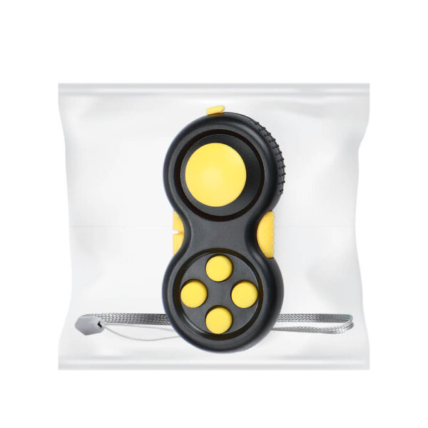 Yellow 8 Fuctions Fidget Pad Game Controller Fidget Toy
