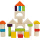 Variation picture for wooden boxes with colored building blocks