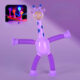 Variation picture for With lights - purple giraffe