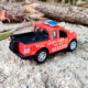 Variation picture for Red pickup truck police car