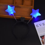 Variation picture for Five pointed star spring headband - blue