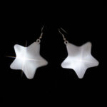 Variation picture for White Five pointed Star Earrings