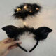 Variation picture for Angel headband-black warm lamp