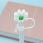 Variation picture for Silicone Chrysanthemum - White Green 10mm
