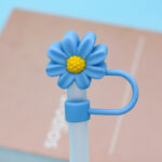 Variation picture for Silicone Chrysanthemum - Blue Yellow 10mm