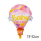 Variation picture for Welcome Baby Hot Air Balloon Pink